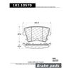 Centric Parts CTEK Brake Pads, 102.10570 102.10570